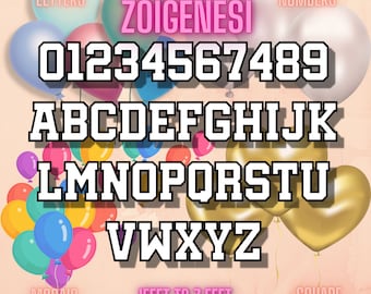 1ft-7ft Mosaic Bundle All 0-9  Numbers from Balloons Bundle with Mosaic All Letters 1ft-7ft PDF files Square Block with Instructions Book