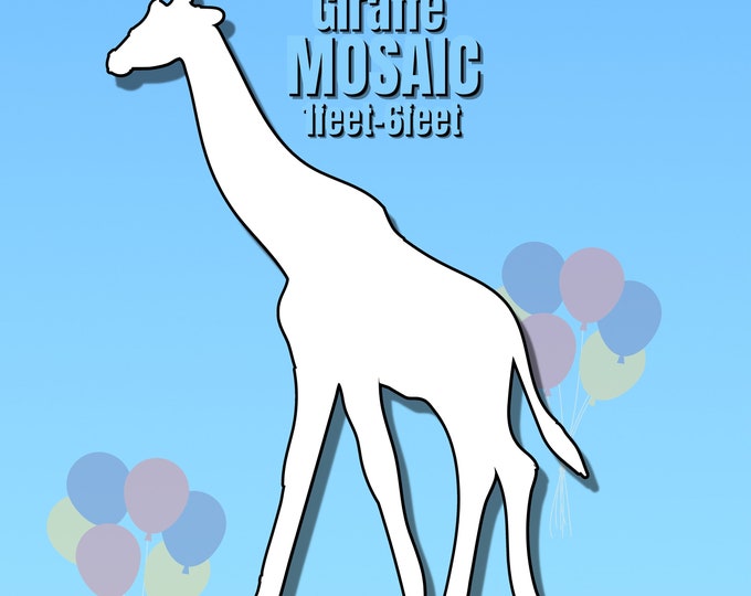 1ft-6ft Mosaic Giraffe from Balloons PDF files