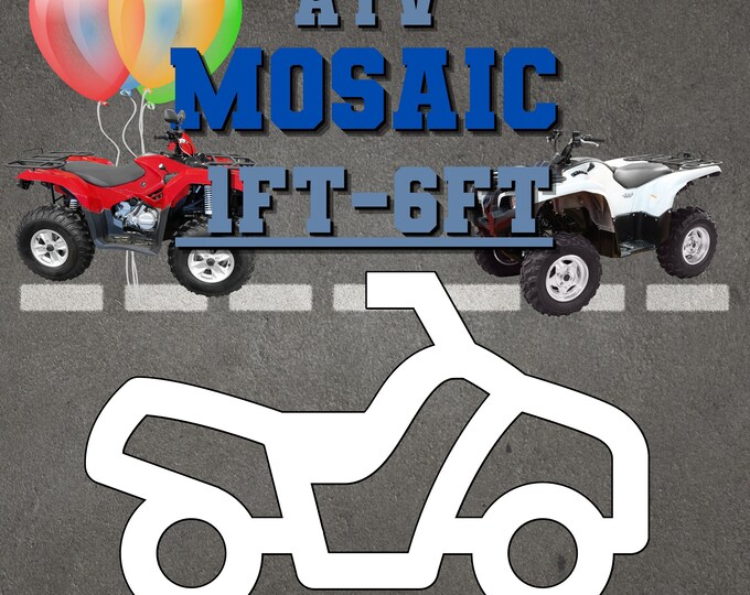 1ft-6ft Mosaic Atv Vehicle From  Balloons, PDF files