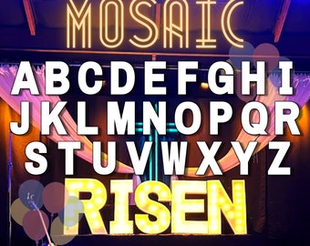 Mosaic A to Z Letters from Balloons Mosaic Template 1 feet to 7 feet