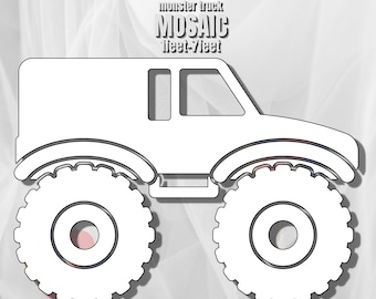 1ft-7ft Mosaic Monster Truck from Balloons PDF files