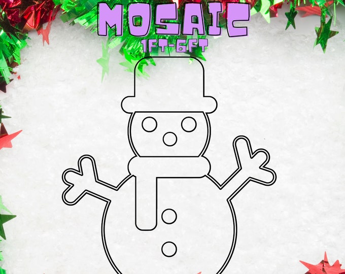 1ft-6ft Mosaic Christmas Snowman from Balloons PDF files,