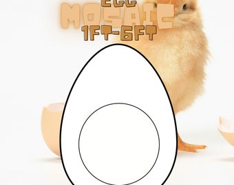 1ft-6ft Mosaic Egg from Balloons PDF files with Instructions Book Download