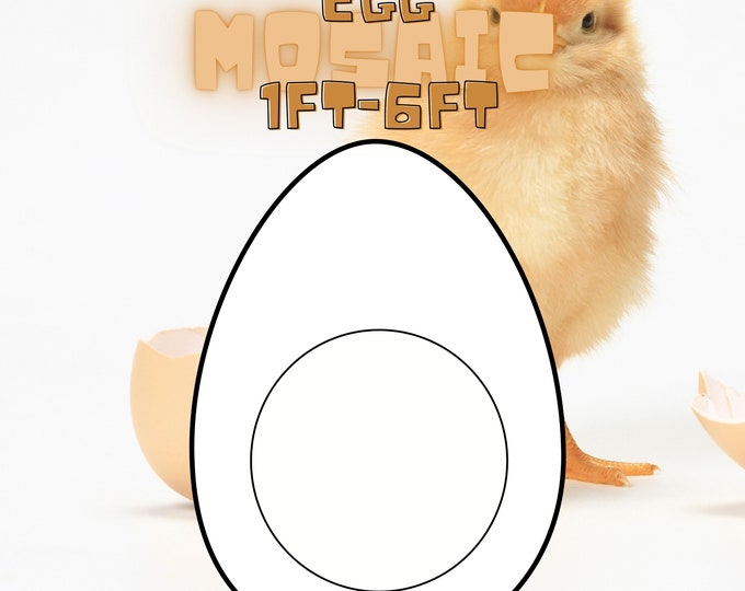 1ft-6ft Mosaic Egg from Balloons PDF files with Instructions Book Download
