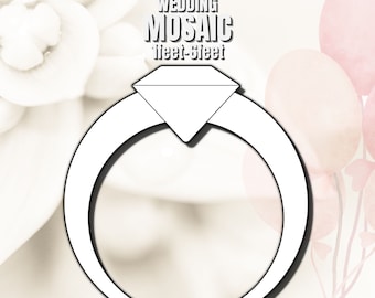 1ft-6ft Mosaic Diamond Wedding Ring from Balloons, PDF files