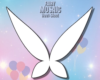 1ft-6ft Mosaic Fairy Wings from Balloons PDF files