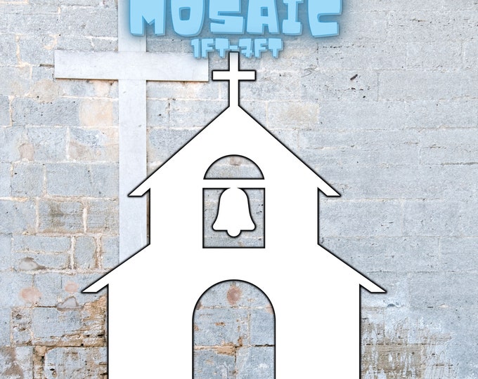 7ft 6ft 5ft 4ft 3ft 2ft 1ft Mosaic Church  from Balloons, PFD files Cross Mosaic