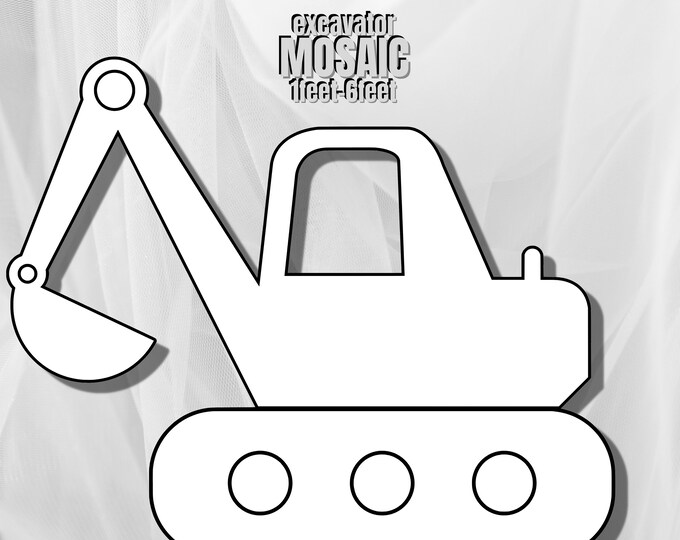1ft-6ft Mosaic Excavator from Balloons PDF files