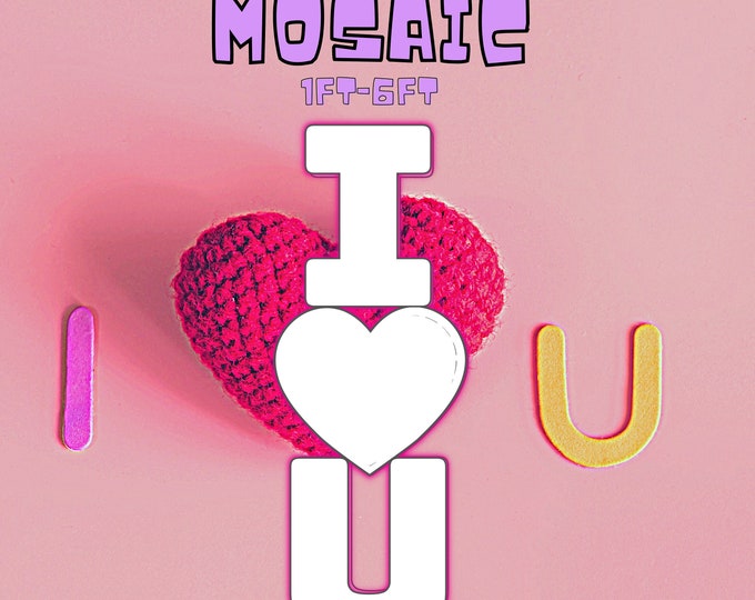 1ft-6ft Mosaic loveU from Balloons PDF files,