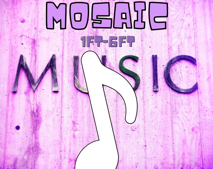 1ft-6ft Mosaic Musical Sign from Balloons PDF files,