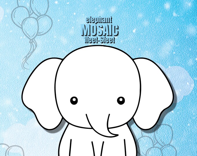 1ft-6ft Mosaic Baby Elephant from Balloons PDF files,