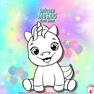 1ft-6ft Mosaic Baby Unicorn from Balloons, PDF files