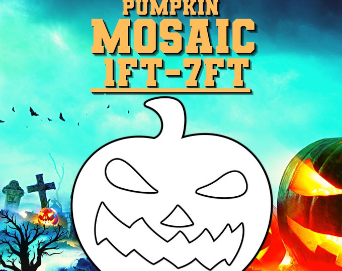 1ft-7ft Mosaic Halloween Pumpkin from Balloons, PDF files