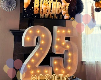 7ft/84in, 6ft/72in, 5ft/60in, 4ft/48in, 3ft/36in, 2ft/24in, 1ft/12in, Mosaic 0 to 9  Numbers from Balloons PDF 12x8in Legal Size Paper