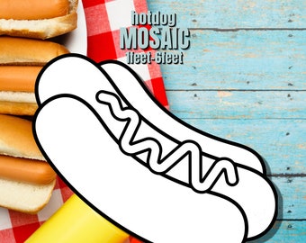 1ft-6ft Mosaic Hotdog from Balloons PDF files