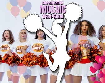 1ft-6ft Mosaic Cheerleader from Balloons PDF files