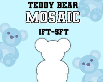 1ft-5ft Mosaic Teddy Bear from Balloons PDF files Baby Shower Mosaic