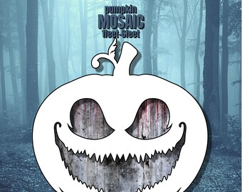 1ft-6ft Mosaic Devil Horror Pumpkin for Halloween from Balloons, Halloween PDF files