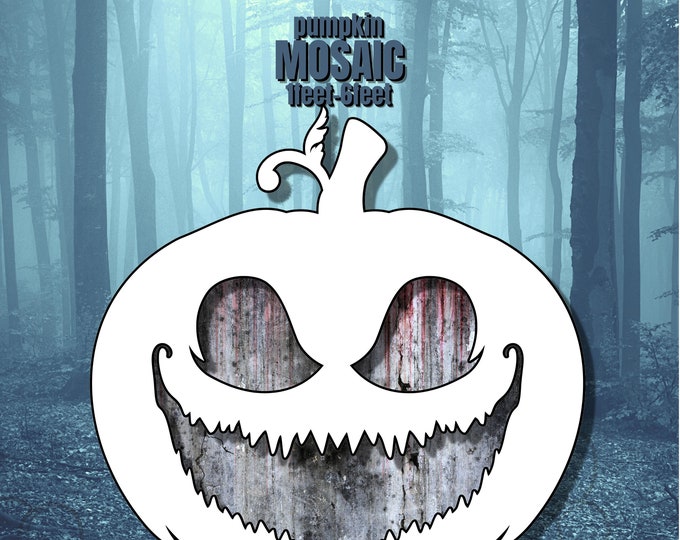 1ft-6ft Mosaic Devil Horror Pumpkin for Halloween from Balloons, Halloween PDF files