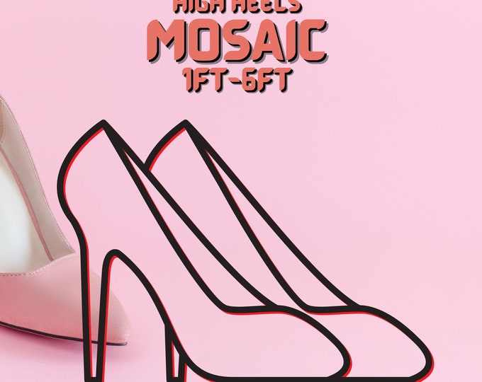 1ft-6ft Mosaic High Heels from Balloons PDF files Woman Shoes Mosaic