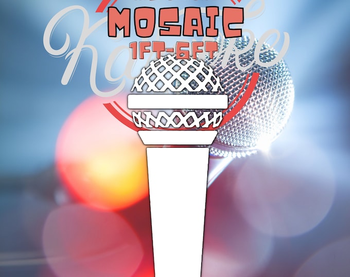 1ft-6ft Mosaic Microphone Karaoke Party from Balloons. PDF files