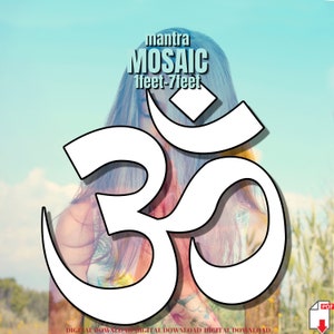 1ft-7ft Mosaico Om Induismo Mantra dai file PDF di palloncini
