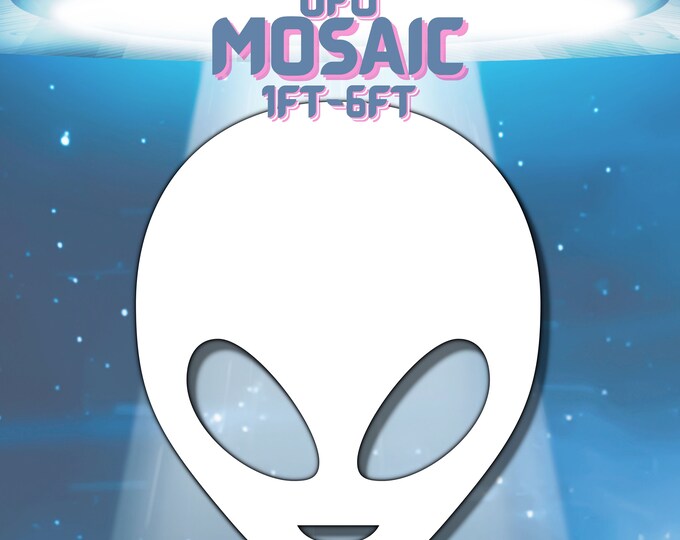 1ft-6ft Mosaic UFO Alien from Balloons PDF files