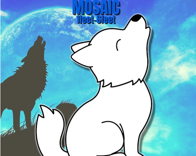 1ft-6ft Mosaic Baby Wolf Pup from Balloons PDF files