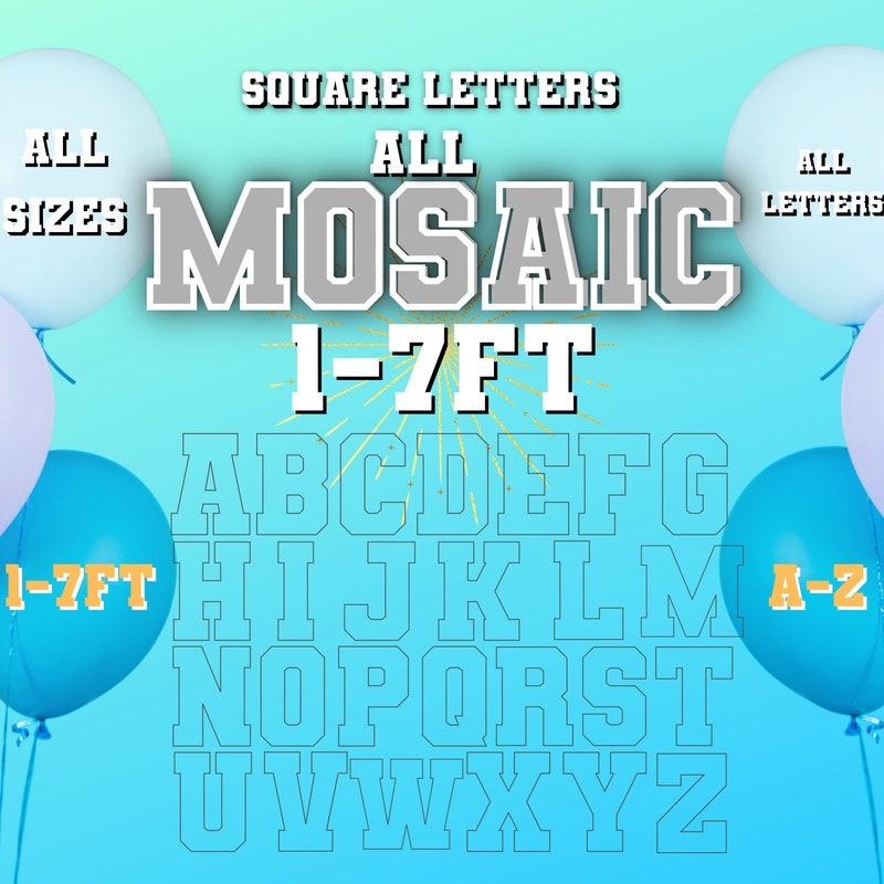 Balloon Letters - Etsy