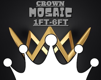 1ft-6ft Mosaic Crown from Balloons PDF files,