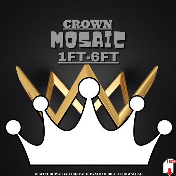 1ft-6ft Mosaic Crown from Balloons PDF files,