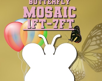 1ft-7ft Mosaic Butterfly from Balloons, PDF files