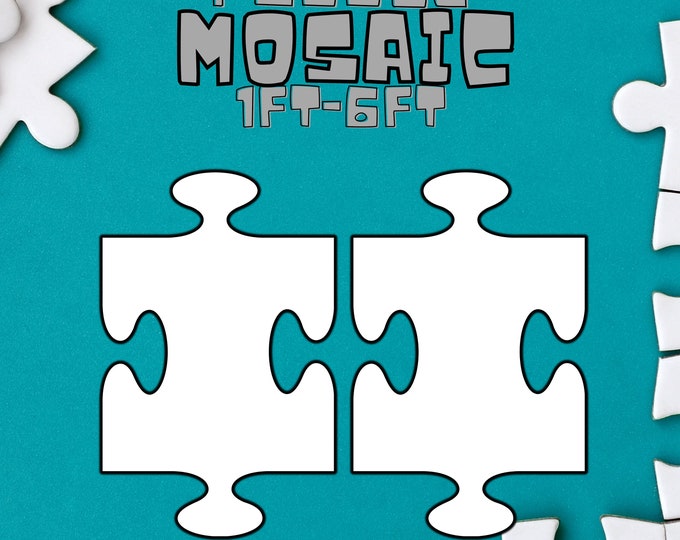 1ft-6ft Mosaic Puzzle from Balloons PDF Digital Download