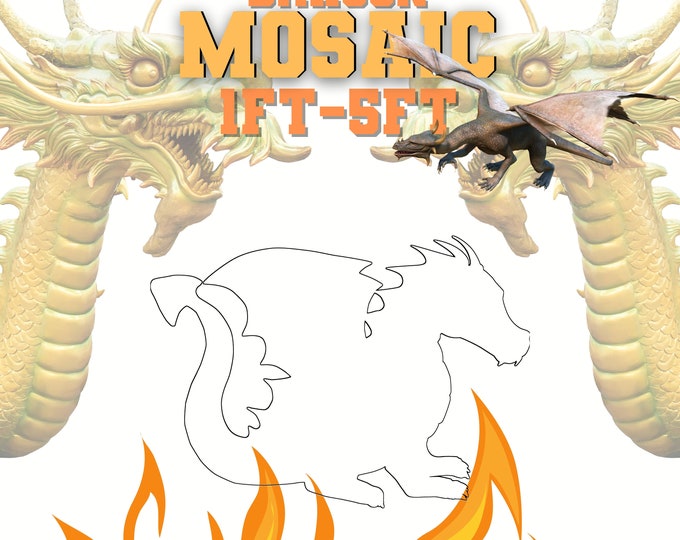 1ft-5ft Mosaic Dragon from Balloons PDF files