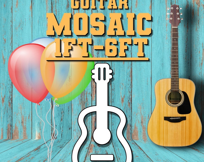 6ft 5ft 4ft 3ft 2ft 1ft Mosaic Guitar from Balloons PDF files