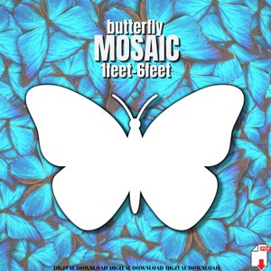 1ft-6ft Mosaic Butterfly from Balloons, PDF files