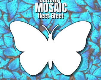 1ft-6ft Mosaic Butterfly from Balloons, PDF files