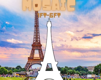 1ft-6ft Mosaic Eiffel Tower from Balloons PDF files,