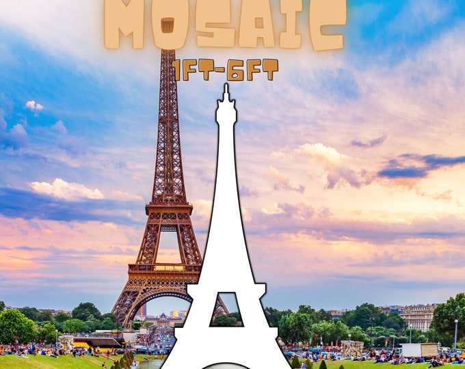 1ft-6ft Mosaic Eiffel Tower from Balloons PDF files,