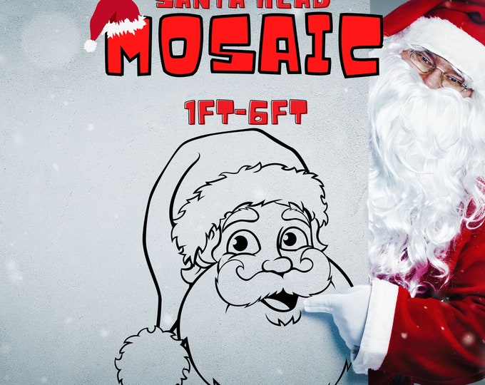 1ft-6ft Mosaic Christmas Santa from Balloons PDF files,