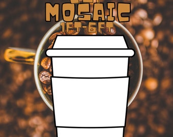 1ft-6ft Mosaic Cup from Balloons PDF Digital Download
