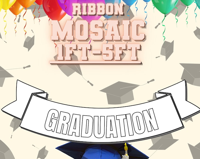 1ft-5ft Mosaic Graduation Ribbon from Balloons PDF files