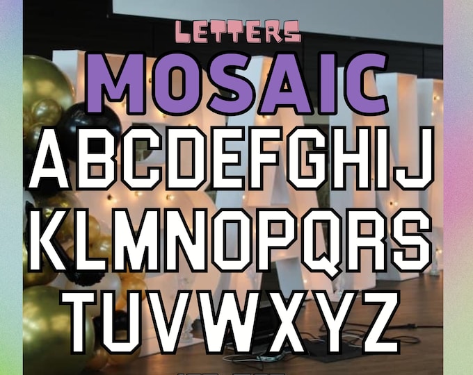 1ft 2ft 3ft 4ft 5ft 6ft 7ft Mosaic All Letters Semi Middle Square with Instructions Book A B C D E F G H I J K L M N O P Q R S T U V W X Y Z