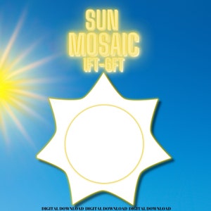 1ft-6ft Mosaic Sun from Balloons PDF files