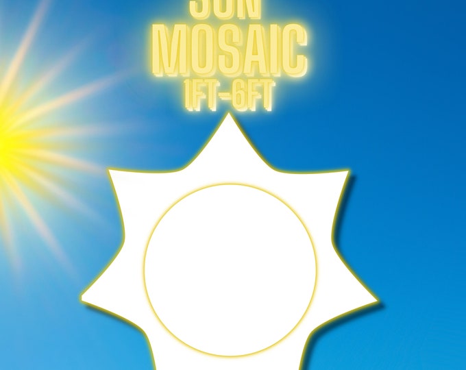 1ft-6ft Mosaic Sun from Balloons PDF files