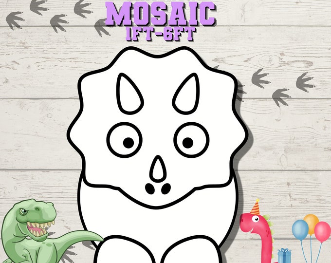 6ft 5ft 4ft 3ft 2ft 1ft Mosaic Baby Dinosaur from Balloons PDF files