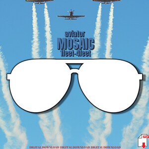 1ft-4ft Mosaic Aviator Glasses from Balloons, PDF files