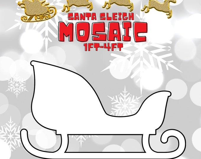 1ft-4ft Mosaic Christmas Santa Sleigh from Balloons PDF files,