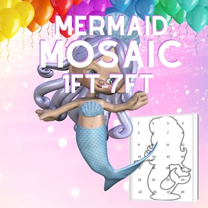 Mosaico de sirena de 1 a 6 pies de globos Archivos PDF con mosaico de sirena adicional de 7 pies - Mosaico para avanzados