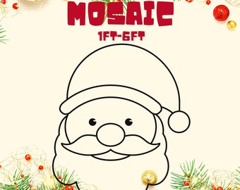 1ft-6ft Mosaic Christmas Santa Head Decoration from Balloons PDF files,